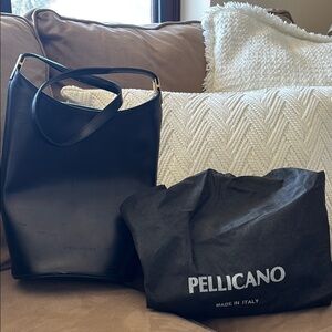 Black Leather Shoulder Bag